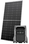 EcoFlow Delta Pro 3 Solar Generator Kit - With Rich Solar Mega 250 Watt Monocrystalline Solar Panel