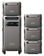 Anker SOLIX F3800 Portable Power Station with 4x Expansion Batteries - 19.20 KWh