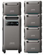 Anker SOLIX F3800 Portable Power Station with 5x Expansion Batteries - 23 KWh
