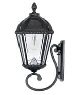 Royal Bulb Solar Light with Wall Mount - Black