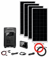 EcoFlow Delta Pro Tetrad Generator Kit - 4 x 200W Monocrystalline Solar Panels