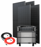 Ecoflow Delta Pro Ultra Powerstation & Battery Expansion - 12.2 kWh storage - with 4x 400W Rigid Solar Panels