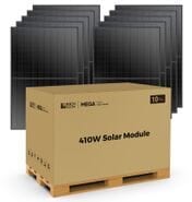 Rich Solar Mega 410 Watt Black Monocrystalline Solar Panels - 10 Pack - Tier 1