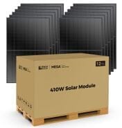 Rich Solar Mega 410 Watt Black Monocrystalline Solar Panels - 12 Pack - Tier 1