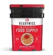 ReadyWise 120 Serving Breakfast Bucket - Long-Term Food Supply for Emergencies