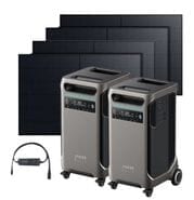 2x Anker SOLIX F3800 with 4x 440W Rigid Solar Panels & Double Power Hub Kit