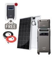 Anker SOLIX F3800 Plus Solar Generator with Expansion Battery - 7680 Watt Hours - With 2x 200W Rich Solar Panels - Includes FREE Protective Cover