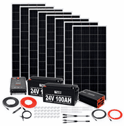 Rich Solar 1600 Watt 24V Complete Solar Kit - 4800Wh Storage