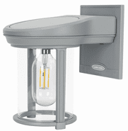 Solar Coach Lantern - with Edison Bulb in Grey