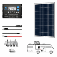 ACO Power 100W 12V Solar RV Kit - 20A PWM Charge Controller