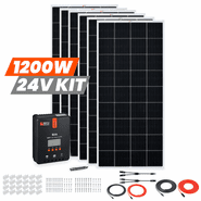 Rich Solar 1200 Watt 24V Solar Kit with 60A MPPT Charge Controller