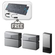 2x Anker SOLIX E10 Home Backup Systems and Power Dock Kit - 12kWh - With 2x Free 400W Panel, Power Strip and AC Generator Cable
