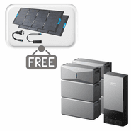 2x Anker SOLIX E10 Home Backup Systems with 2x Extra Expansion Batteries and Power Dock Kit - 24kWh - With 2x Free 400W Panels, Power Strip and AC Generator Cable