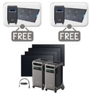 2x Anker SOLIX F3800 with 4x 410W Rigid Solar Panels & Double Power Hub Kit - Includes 2x FREE Protective Covers & 2x FREE 400W Solar Panels