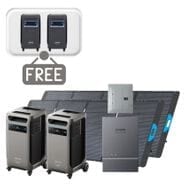 2x Anker SOLIX F3800 Plus Automatic Home Power Panel Kit with 2x 400W Solar Panels - With 2x FREE Protective Covers
