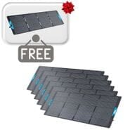 6x Anker SOLIX PS400 400W Solar Panel & FREE 200W Solar Panel