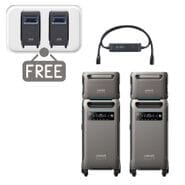 2x Anker SOLIX F3800 12 kW Double Power Hub Kit with 2x Expansion Batteries - 15Kwh Storage - Includes FREE Protective Cover