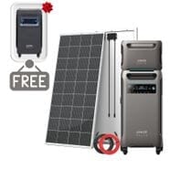 Anker SOLIX F3800 Solar Generator with Expansion Battery - 7680Wh - With 2x 200W Rich Solar Panels - Includes FREE Protective Cover