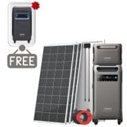 Anker SOLIX F3800 Solar Generator with Expansion Battery - 7680Wh - With 4x 200W Rich Solar Panels - Includes FREE Protective Cover