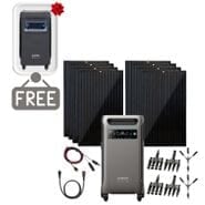 Anker SOLIX F3800 Solar Generator - 3840Wh - With 8x 335W Monocrystalline Solar Panels - Includes FREE Protective Cover