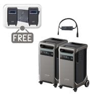 2x Anker SOLIX F3800 12 kW Double Power Hub Kit - Includes 2x FREE Protective Covers & FREE 400W Solar Panel
