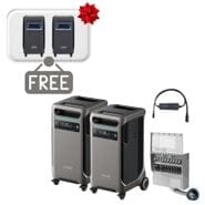 2x Anker SOLIX F3800 12 kW Double Power Hub Home Backup Kit - Includes 2x FREE Protective Covers