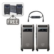 2x Anker SOLIX F3800 Plus 12 kW Double Power Hub Kit - With 2x FREE Protective Covers & FREE 400W Solar Panel