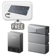 Anker E10 Home Backup System with Expansion Battery 12kWh & Smart Inlet Box Kit - With Free 400W Panel and AC Generator Cable