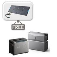 Anker SOLIX E10 Smart Home Backup System with Smart Generator 5500 - Tri Fuel - With Free 400W Panel and AC Generator Cable