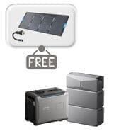 Anker SOLIX E10 Smart Home Backup System Plus Expansion Battery - 12 kWh - With Free 400W Panel and AC Generator Cable