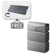 Anker SOLIX E10 Smart Home Backup System with 2x Expansion Batteries - 12288Wh - With Free 400W Panel and AC Generator Cable