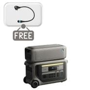 Anker SOLIX F3000 Portable Power Station with BP3000 Expansion Battery - 6144 Watt Hours - Includes Free Gas Generator Adapter