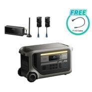Anker SOLIX F3000 (3072Wh) Power Station with Transfer Switch - Includes Free TT-30 Cable 