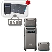 Anker SOLIX F3800 Portable Power Station with 2x Expansion Batteries - 11.52 KWh - Includes a FREE Protective Cover & 1x FREE 400W Solar Panel
