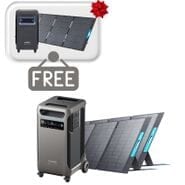 Anker SOLIX F3800 Solar Generator - 3840Wh - With 2x 400W Solar Panels - Includes a FREE Protective Cover & 1x FREE 200W Solar Panel