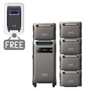 Anker SOLIX F3800 Portable Power Station with 5x Expansion Batteries - 23 KWh - Includes FREE Protective Cover