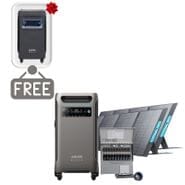 Anker SOLIX F3800 Solar Generator Home Transfer Kit - 3840Wh - With 2x 400W Solar Panels - Includes FREE Protective Cover