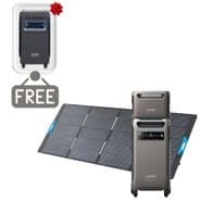 Anker SOLIX F3800 Portable Power Station with Expansion Battery and 400W Foldable Solar Panel - 7680 Watt Hours - Includes FREE Protective Cover