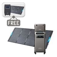 Anker SOLIX F3800 Portable Power Station with Expansion Battery and 400W Foldable Solar Panel - 7680 Watt Hours - Includes FREE Protective Cover & FREE 400W Solar Panel