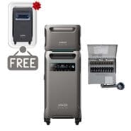 Anker SOLIX F3800 Portable Power Station with Expansion Battery and Transfer Switch - 7.68 KWh - Includes FREE Protective Cover