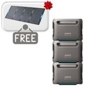 3x Anker SOLIX F3800 Expansion Battery - 3840 Watt Hours Each & FREE 400W Solar Panel