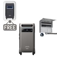 Anker SOLIX F3800 Plus Portable Power Station & 50A Manual Transfer Switch Kit - 3840 Watt Hours - Includes FREE Protective Cover