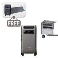 Anker SOLIX F3800 Plus Portable Power Station & 50A Manual Transfer Switch Kit - 3840 Watt Hours - Includes FREE Protective Cover & FREE 200W Solar Panel