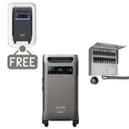 Anker SOLIX F3800 Plus Portable Power Station & 50A Manual Transfer Switch Kit - 3840 Watt Hours - Includes FREE Protective Cover