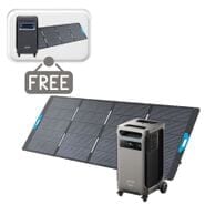 Anker SOLIX F3800 Plus Solar Generator Kit - 3840 Watt Hours - With 400W Anker Solar Panel - Includes FREE Protective Cover and FREE 200W Solar Panel