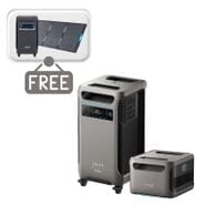 Anker SOLIX F3800 Plus Portable Power Station with Expansion Battery - 7680 Watt Hours - Includes FREE Protective Cover & FREE 400W Solar Panel