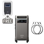 Anker SOLIX F3800 Plus Portable Power Station & MC4 Extension Kit - 3840 Watt Hours - Includes FREE Protective Cover