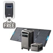Anker SOLIX F3800 Plus Portable Solar Generator Kit with Expansion Battery - 7680 Watt Hours - Includes 400W Anker Solar Panel - Includes FREE Protective Cover