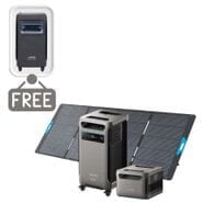 Anker SOLIX F3800 Plus Portable Solar Generator Kit with Expansion Battery - 7680 Watt Hours - Includes 400W Anker Solar Panel - Includes FREE Protective Cover