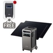 Anker SOLIX F3800 Portable Solar Generator with 2x 410W Rigid Solar Panels - 3840 Watt Hours - Includes FREE Protective Cover